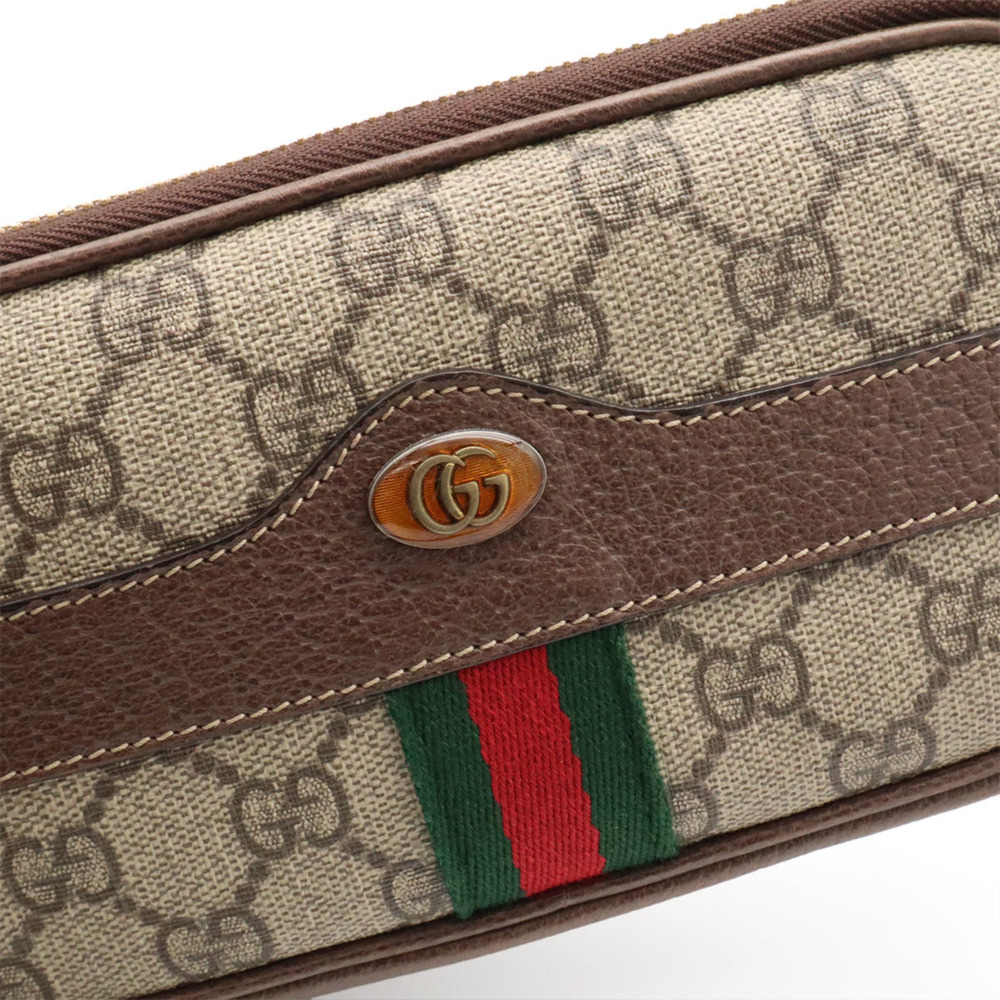 GUCCI Ophidia GG Supreme Sherry Line Shoulder Bag/Pochette, Beige/Mocha Brown... - Picture 7 of 9